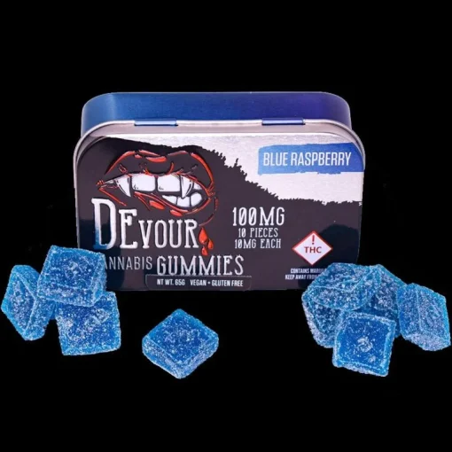 Devour Blue Raspberry Gummies