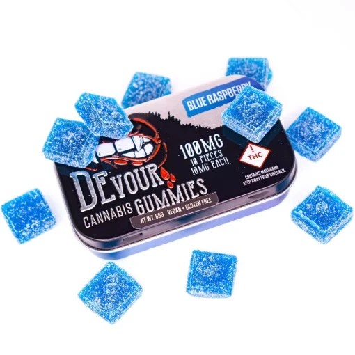 Devour Blue Raspberry Gummies
