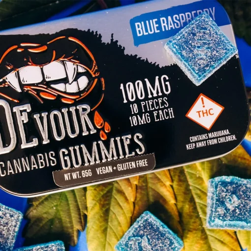 Devour Blue Raspberry Gummies