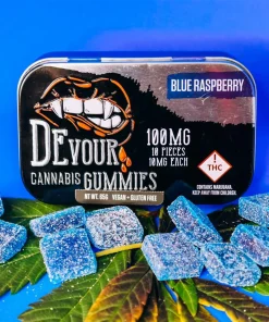 Devour Blue Raspberry Gummies