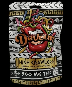 Devour High Crawlers 500mg Infused Sour Gummy Worms