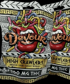 Devour High Crawlers 500mg Infused Sour Gummy Worms