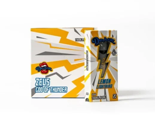 The Devour Lemon Lightning 2g disposable vape