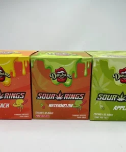Devour Sour Rings 750mg Cannabis Infused Gummies