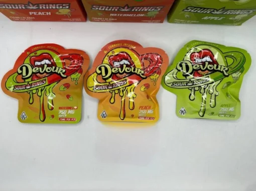 Devour Sour Rings 750mg