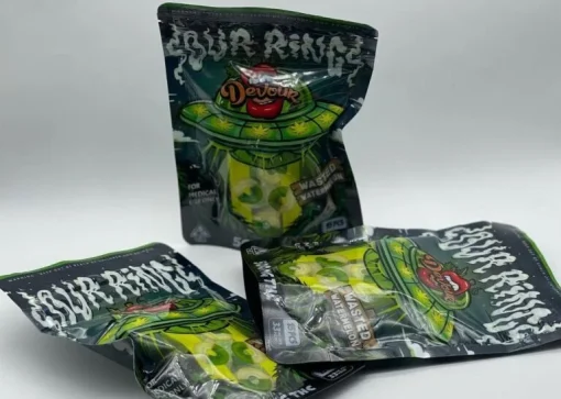 Devour Sour Rings 500mg THC