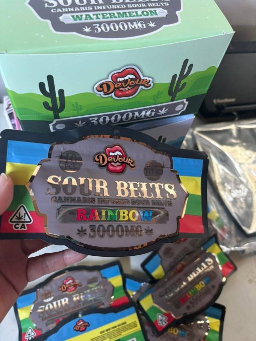 Devour Sour Belts 3000mg