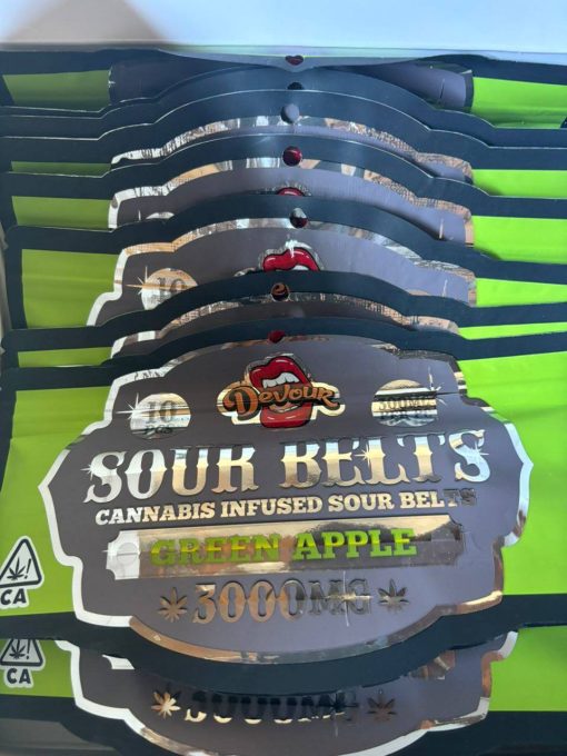 Devour Sour Belts 3000mg